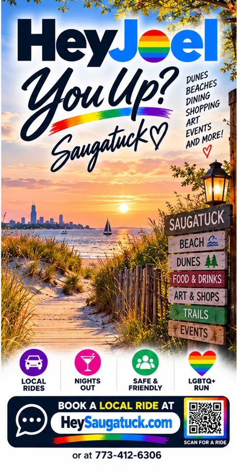 Illustrated Saugatuck dunes promotion